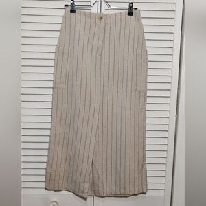 The Workshop Pinstripe Midi Skirt